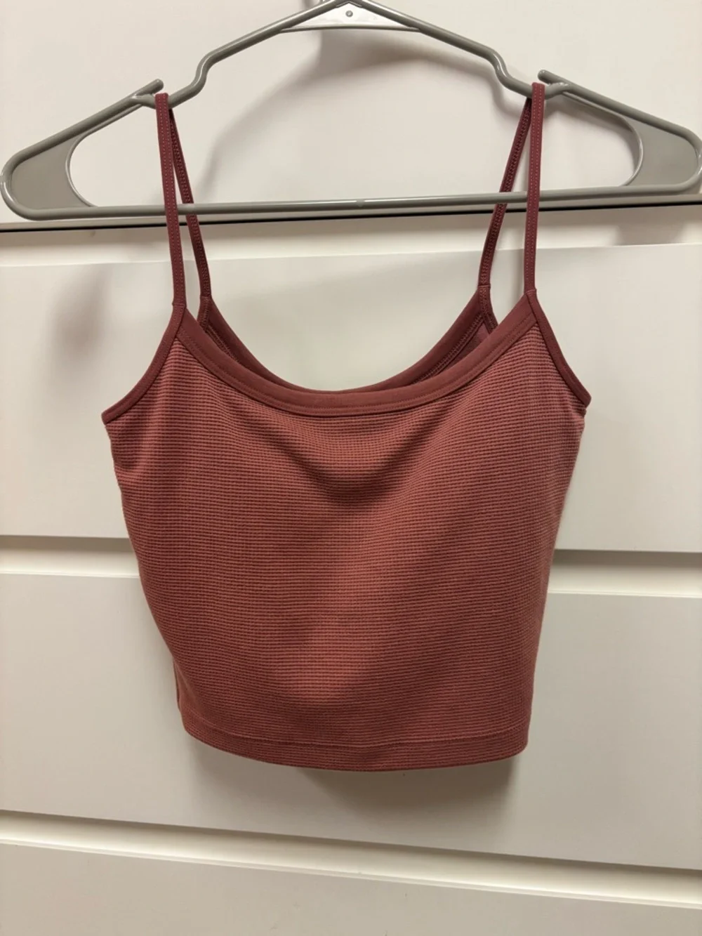 Vuori Waffle Knit Rust-Colored Cami Tank - Picture 3 of 5